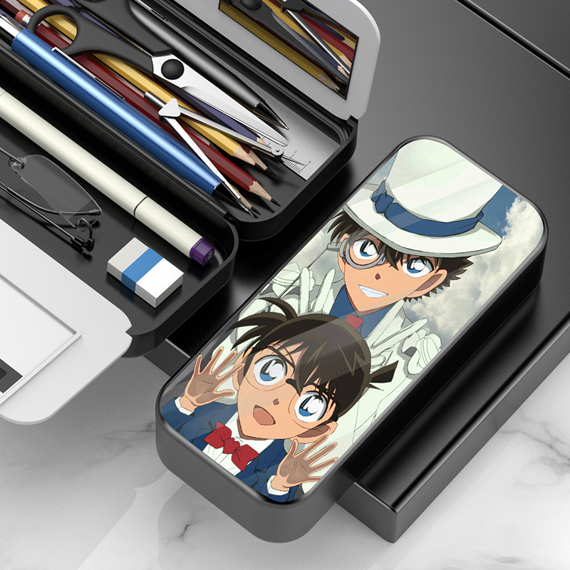 Detective Conan Stationery Box Day Monster Pirate Conan Multi-function Pen Bag Elementary Student Large Capacity Boys Pencil Box