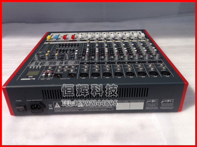 Alan Hersey ZED 8FX mixer hiệu suất sân khấu chuyên nghiệp thiết bị cưới với hiệu ứng đường USB8 đèn led chớp nháy