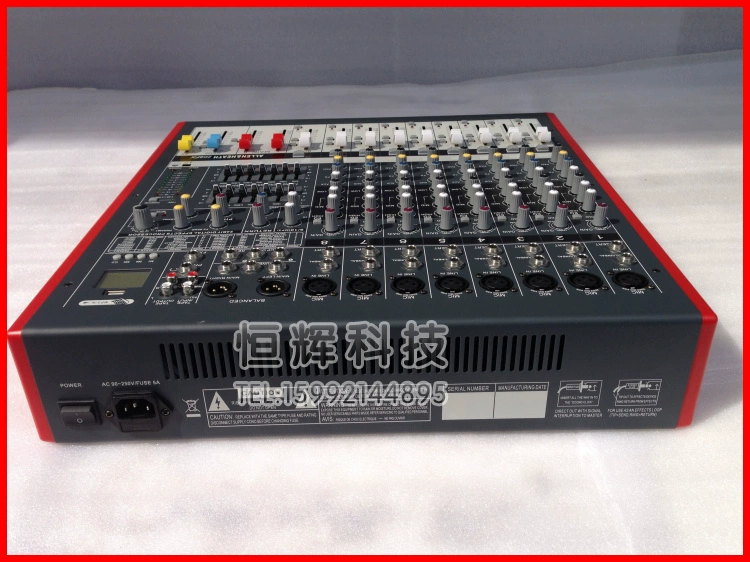 Alan Hersey ZED 8FX mixer hiệu suất sân khấu chuyên nghiệp thiết bị cưới với hiệu ứng đường USB8 đèn led nháy theo nhạc mini