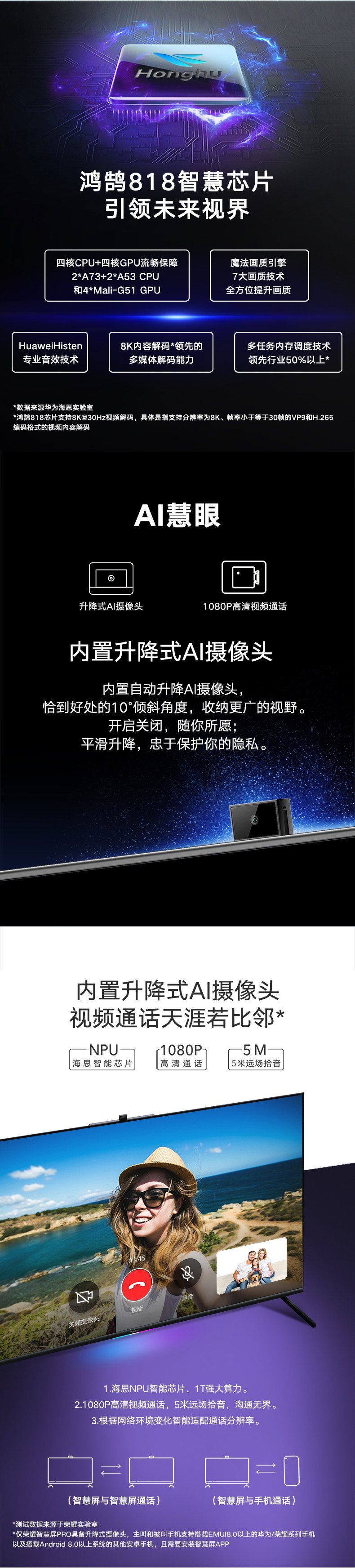 荣耀智慧屏PRO 4k超清 鸿蒙系统 无广告 55英寸 图11