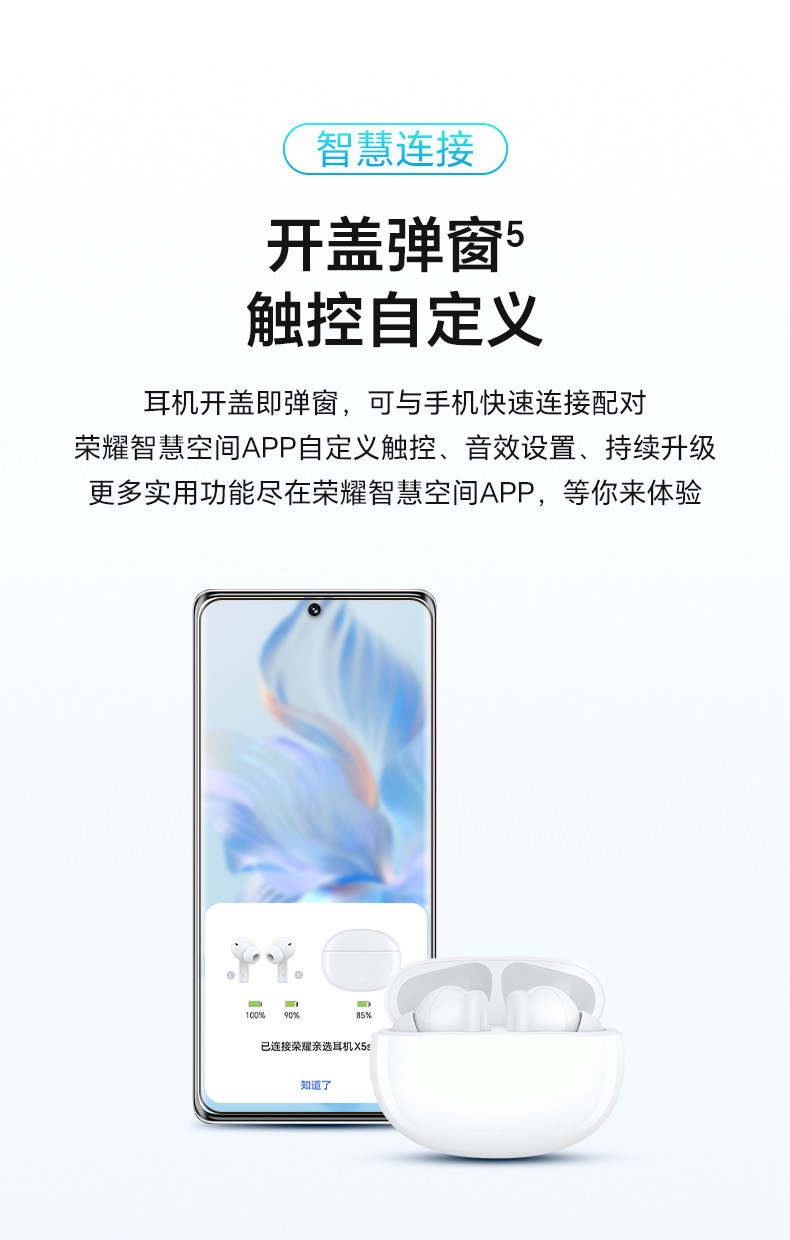 荣耀亲选 耳机 LCHSE X5s 白色插图13