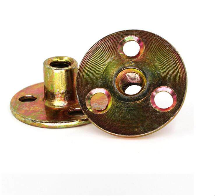 M8 M10 iron plate nut furniture nut pair lock nut locking nut three-hole nut