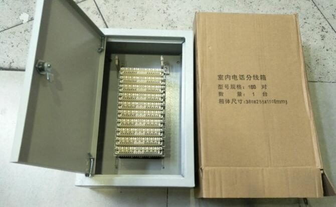 100 pairs of telephone wiring boxes 100 DISTRIBUTION LINES BOX FIT 10 PAIRS OF TELEPHONE MODULES WITH A FULL SET OF TELEPHONE WIRING BOXES