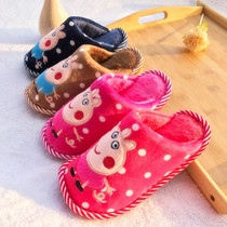 5-6-7-8 Years Boys Kids Cotton Slippers Cute Boys Non-slip Home Autumn Winter Baby Slippers Winter