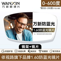 【Очки упаковки】 yisilu Brand 1.60 Anti-Slue Light Lines [0-600 градусов]