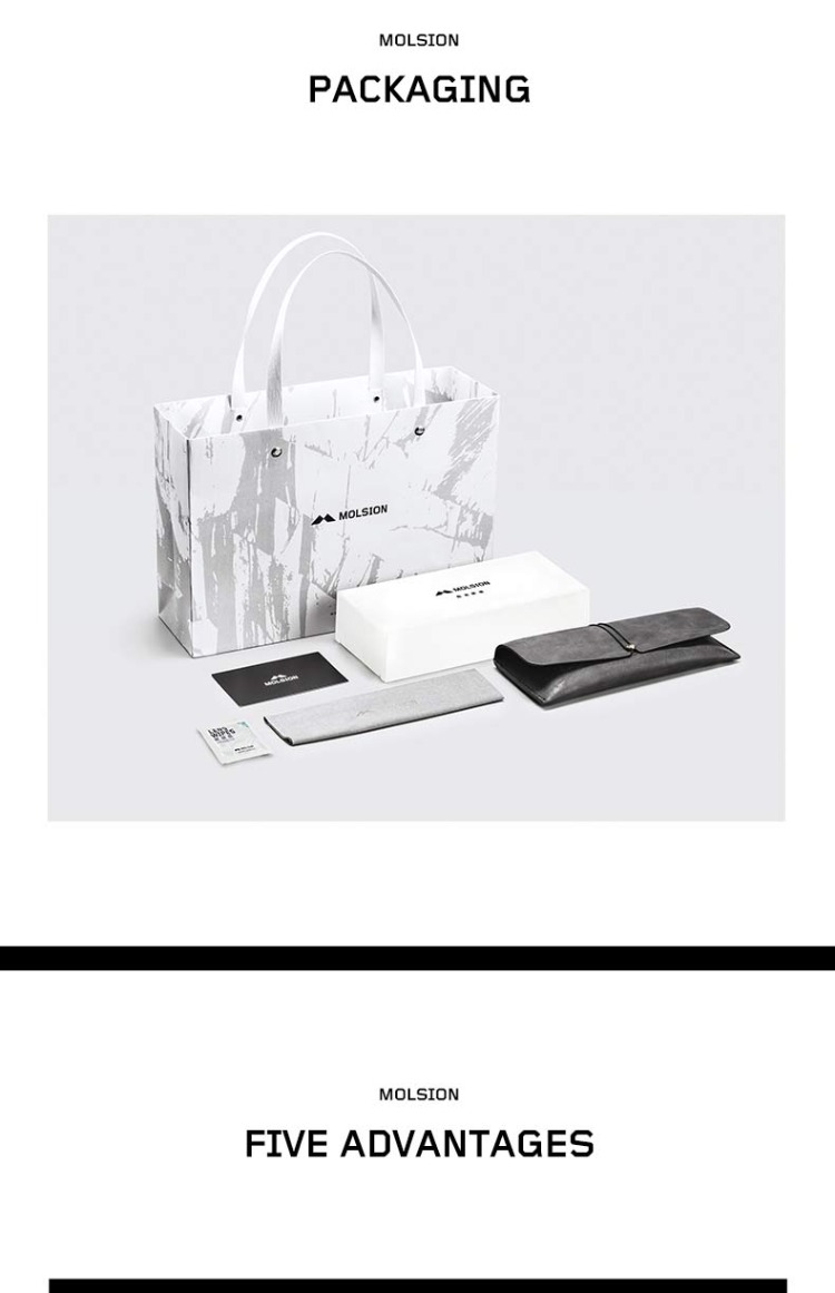 Kính Molsion Mosen khung kính nam full frame vuông kính thời trang kính cường lực MJ5019 kính gọng vuông
