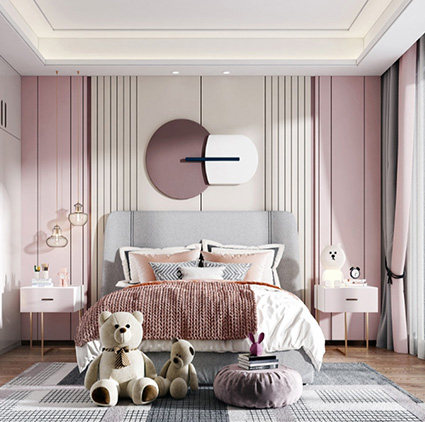 Bedside hard bag background wall bedroom soft bag children's room daughter room background wall PU leather kindergarten soft bag customization