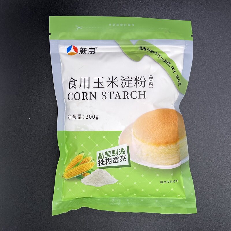Xinliang cornstarch 200g bag chestnut flour corn flour cake biscuits bread snack household cornstarch baking materials
