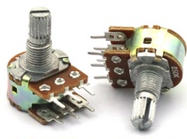 New B50K double 6 feet flower handle 15mm audio amplifier tuning electronic speaker accessories parts 6 5 yuan