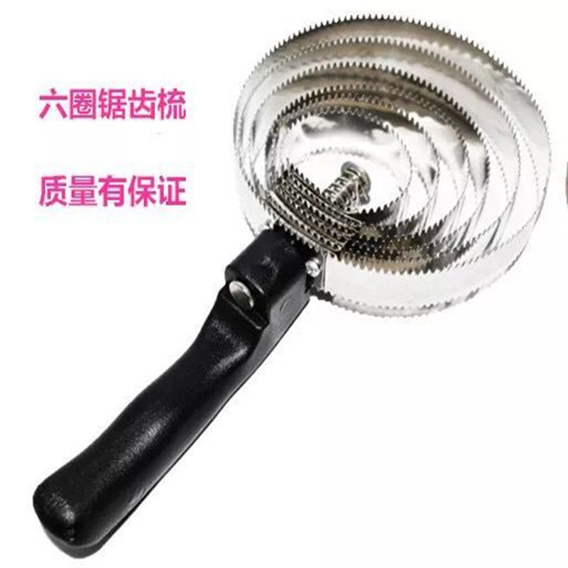 (Special Price) Six Circles Serrated Comb Horse Brushed Horse Scratching machine Care tool Horse house Supplies Serrated Comb