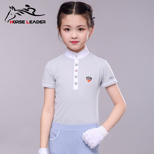 horseleader Детская белая футболка с коротким рукавом, футболка polo