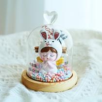 Rabbit and tiger fetal hair souvenir umbilical cord and deciduous teeth collection box baby belly button fetal hair customized newborn baby full moon gift