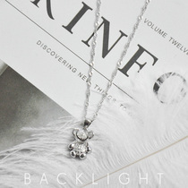 Custom male and female baby Full Moon gift newborn baby hair pendant baby fetal hair souvenir 925 sterling silver necklace