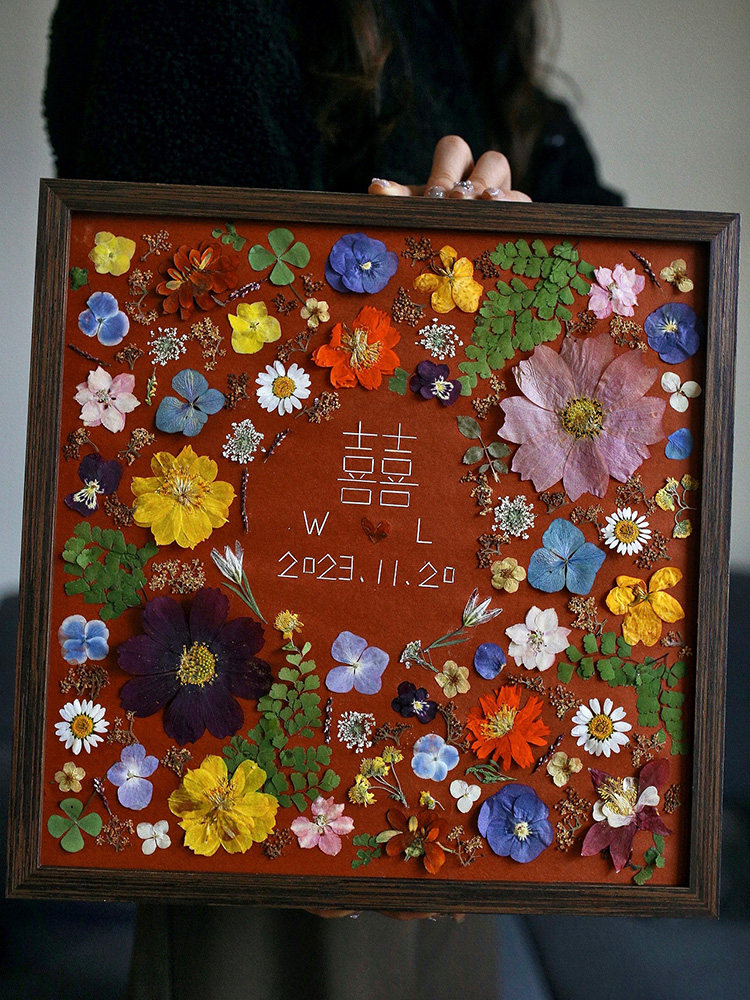 Wedding Gifts Send Bride Newbie Girlfriends Handmade Diy Creative Yonnais for Festive Photos Photo Frame Pendulum to Customize High-end-Taobao