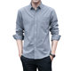 Shirt men's long-sleeved 2022 spring and autumn new inch top casual summer thin striped short-sleeved shirt coat