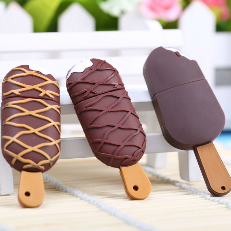 U disk 8g ice cream cartoon mini girl gift 8G flash drive high-speed student creative cute USB flash drive UP