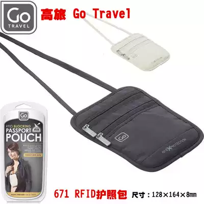 UK Go Travel ID storage bag personal wallet anti-theft theft invisible running bag RFID passport bag 671