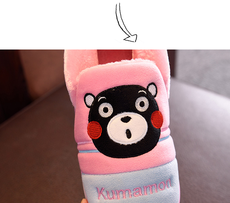 Cool MA mùa đông dễ thương đôi dép cotton nhà với nam và nữ trong nhà mềm dày đáy giày chống trượt ấm dép chống trơn
