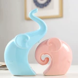 Симпатичные керамические ремесла для оформления дома, маленькие украшения, девочка, семейная комната, гостиная, винный шкаф мебель