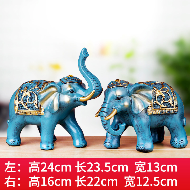 Resin elephant furnishing articles a lucky town curtilage sitting room and teahouse rich ancient frame wine trinkets, new Chinese style decoration