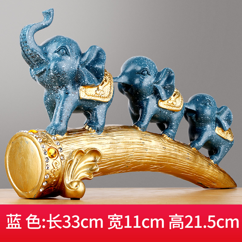 Resin elephant furnishing articles a lucky town curtilage sitting room and teahouse rich ancient frame wine trinkets, new Chinese style decoration