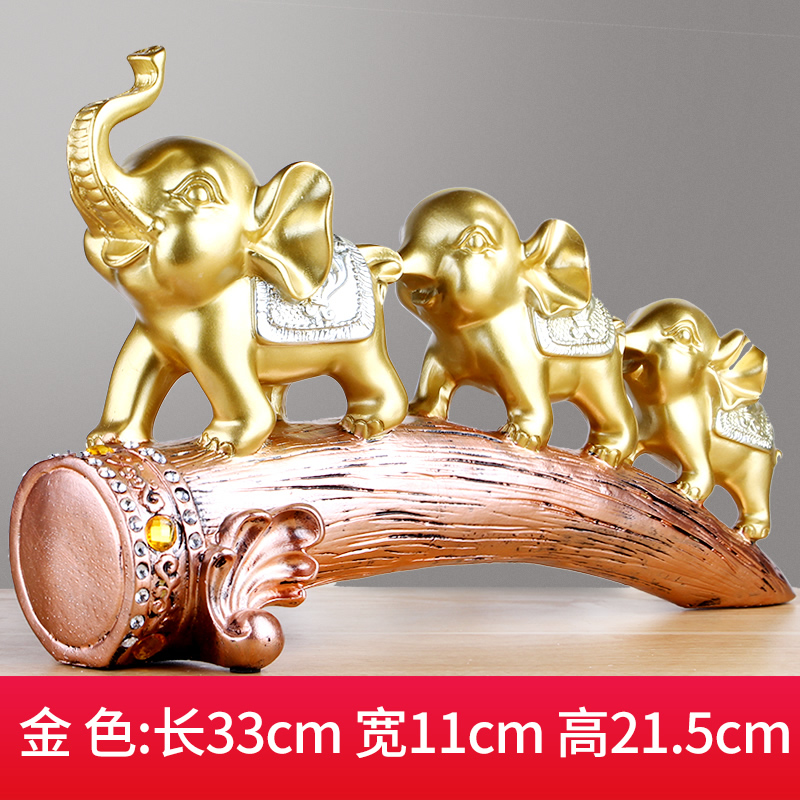 Resin elephant furnishing articles a lucky town curtilage sitting room and teahouse rich ancient frame wine trinkets, new Chinese style decoration