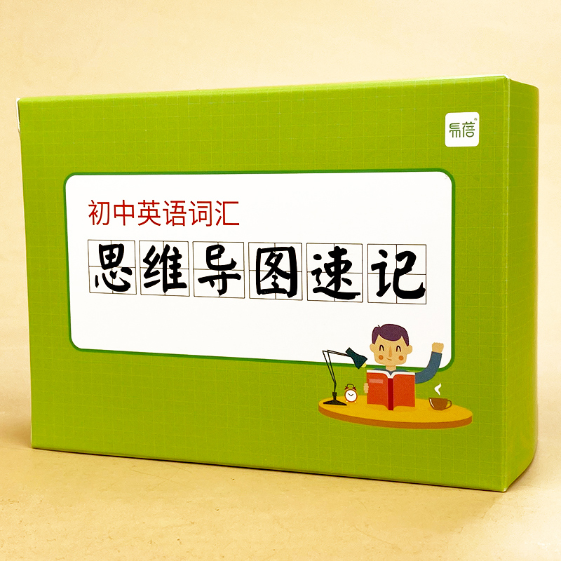 Junior high school English vocabulary mind map root affix shorthand fast memory 1500 word card flash card hand card