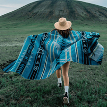 HK co-branded RV diary original outdoor travel insulation blanket Camping wool blanket vanlife blanket tent