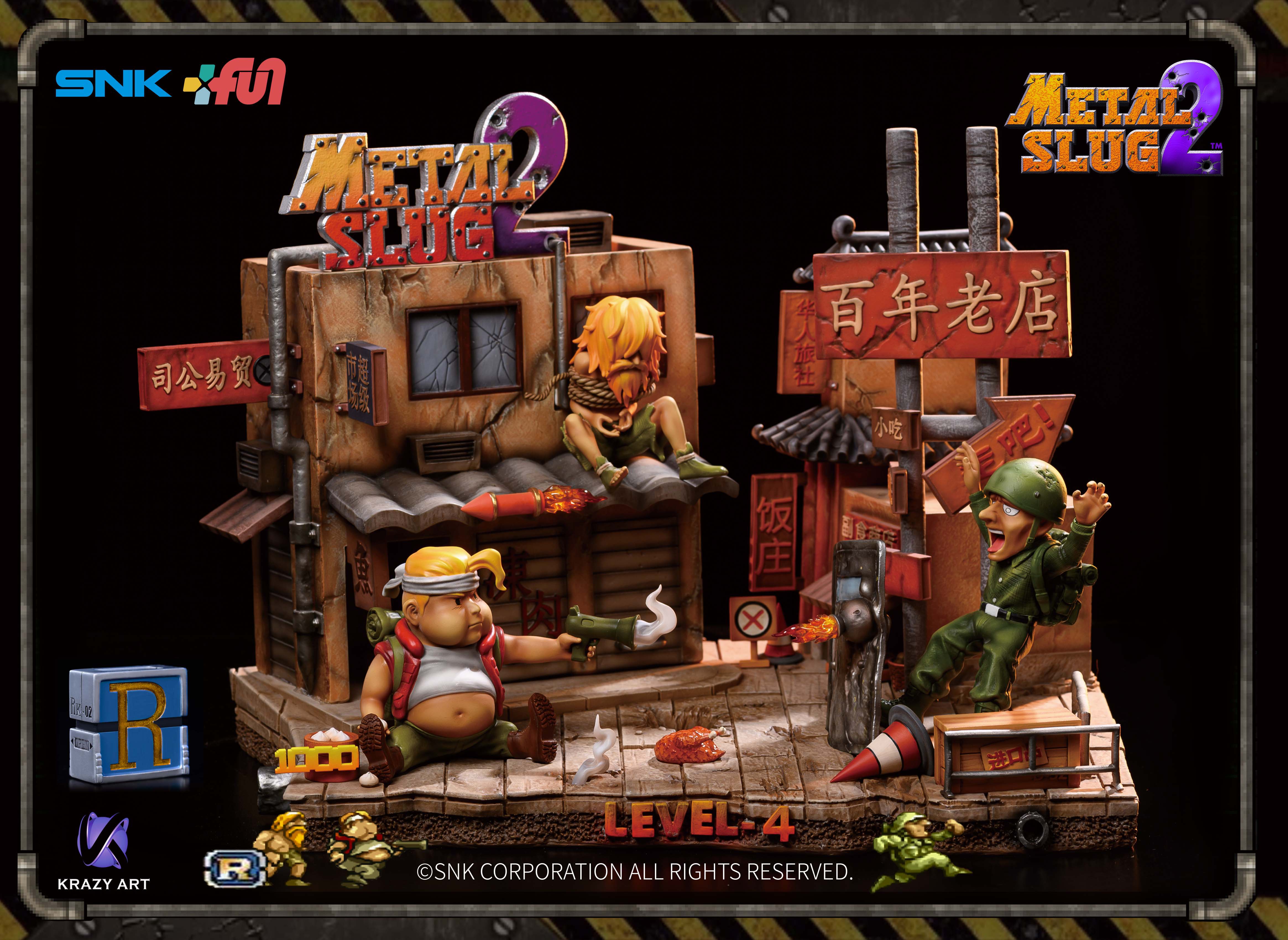 Dingli Krazy Art Metal Slug 2 2nd Bullet Battle Chinatown SNK Authorized Statue