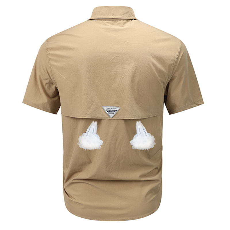 Amekaji Cityboy Short-Sleeved Quick-Drying Shirt Men's Thin Breathable Outdoor Loose Lapel Tactical Shirt Summer