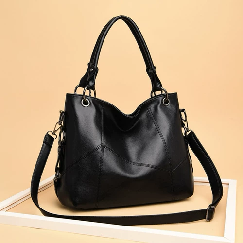 Вместительная и большая сумка через плечо для матери, сумка на одно плечо, из натуральной кожи