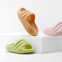 2022 new sandals and slippers yacht wave pattern mens and womens EVA integrated non-slip wear-resistant non-stinky feet thick bottom