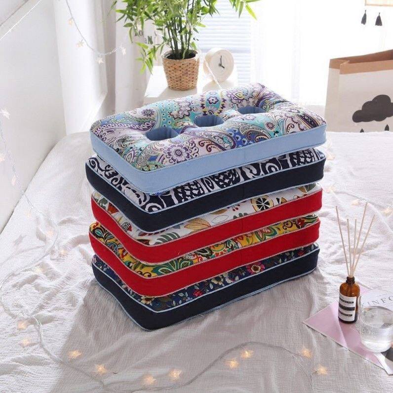 Sleeping on the side does not press the ears, prevents the face, protects the cervical spine, raises the ear hole pillow, does not deform and does not collapse, sleep aid neck pillow hard pillow