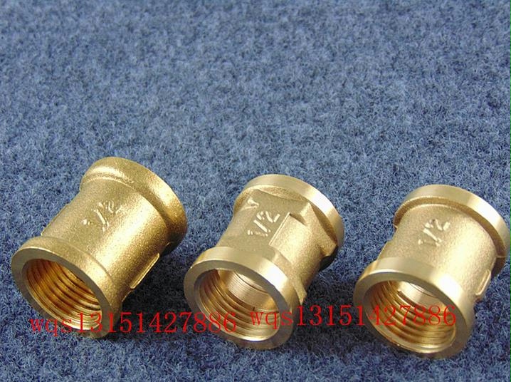 Copper thickened tube ancient inner wire teeth directly external copper fittings straight-through pipe fittings plus adapter 4 minutes 6 minutes 1 inch variable diameter