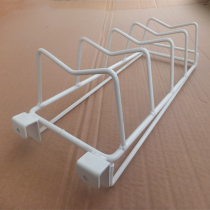 Supermarket shelf bowl rack beam M-shaped dish rack adhesive hook rack dish tray holder square card shelf bowl tray holder