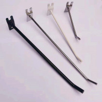 Aluminum Trough Plate Special Hook Ornament Hook rack Display rack plus coarse hook Upper wall-style silver-color aluminum plate hook black and white hook