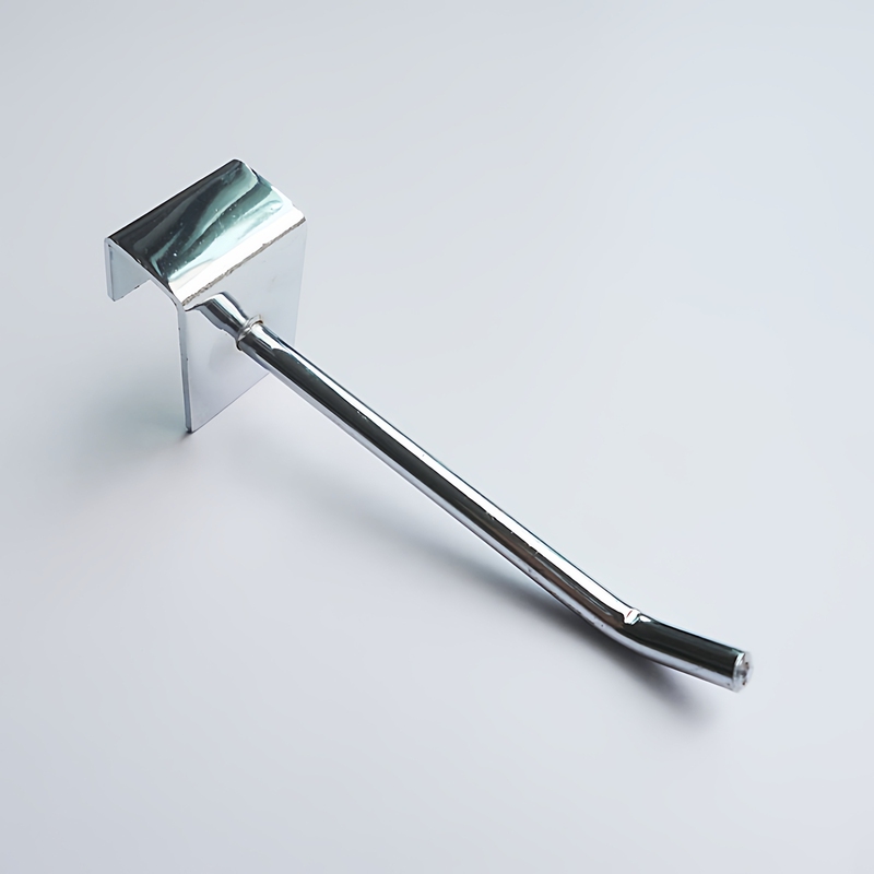 Supermarket Shelf Square Tube Crossbar Hooks, Spray-Painted Hooks, Thickened Black and White Hooks, Clothing Hooks, Snack Hooks