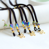 Original features Thai Buddha brand chain Buddha brand hanging chain rope High-grade pendant rope Exquisite baked blue accessories color preservation