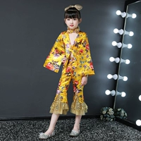 Cho thuê cô gái mới mẫu catwalk ăn mặc quần áo thủy triều quần phù hợp với trẻ em chủ nhà sinh nhật trang phục sân khấu biểu diễn bộ vest dự tiệc cho bé trai