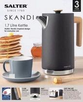 UK SALTER304 Stainless Steel Electric Kettle Home Fully Automatic Boiling Kettle Retro High Power Electric Kettle