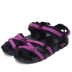 Việt Nam cỡ lớn dép nam Baotou đế phẳng Velcro mang thoải mái thể thao dép nữ ngoài trời đôi giày đôi - Sandal Sandal