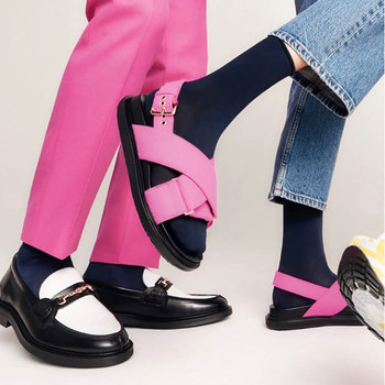 German Imported Hudson Relax Fine Thin, Soft, 65% Cotton Mixed Rolled-Edge Mid-Calf Women's Socks