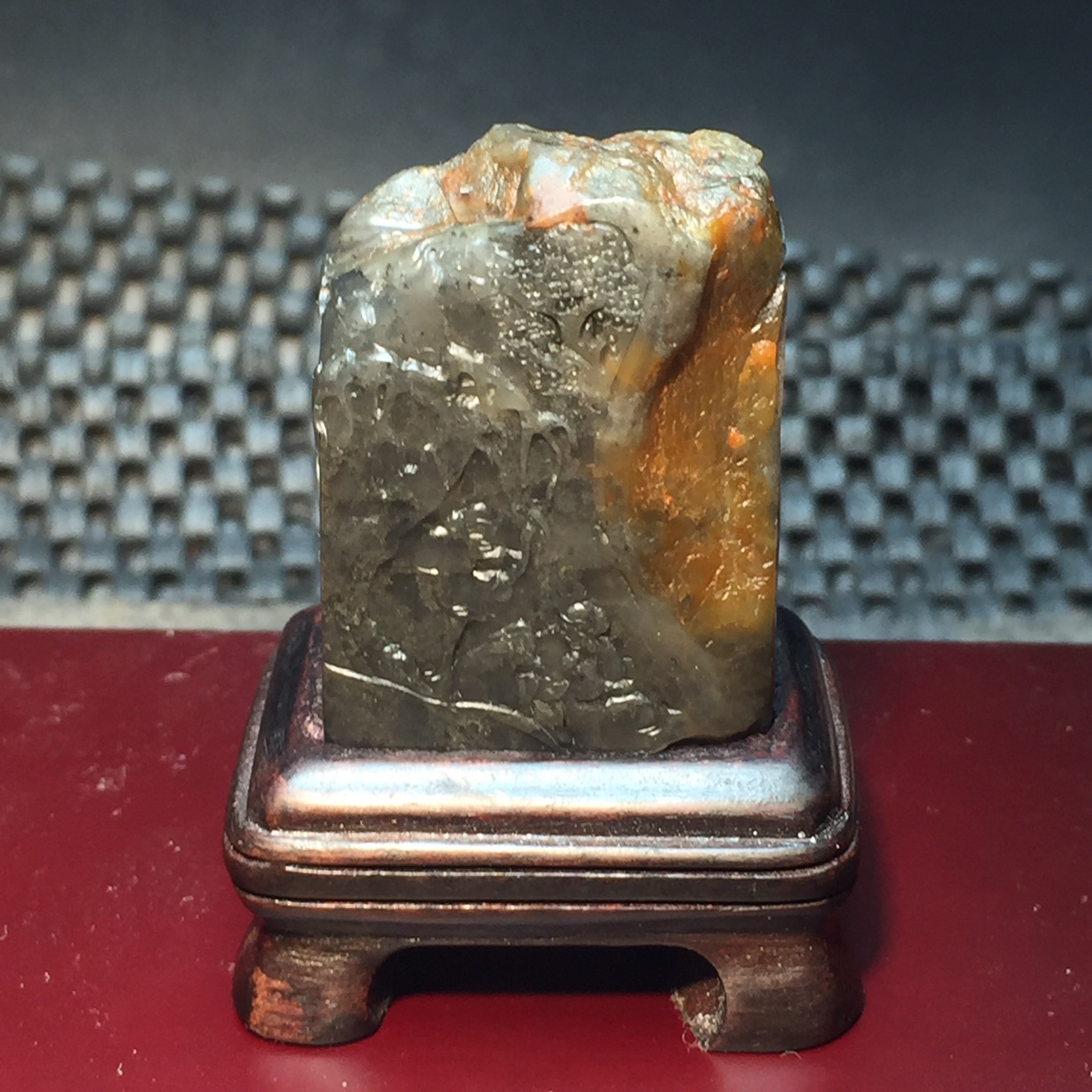 Natural Shoushan Stone Shoushan Black Fields Stone Kuroda Stone Black Fields Yellowstone Seal Print Stones Gold Stone Seal Carving and Calligraphy And Calligraphy Collection of Calligraphy And Calligraphy