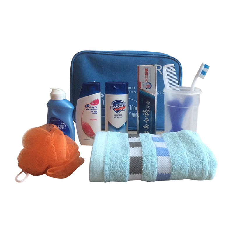 Travel wash set, wash bag, toiletries, shampoo, shower gel, toothbrush, toothpaste, travel storage bag