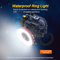 Diving camera flash Macro photography light LED waterproof 40M scuba diving fill light light 1200LM