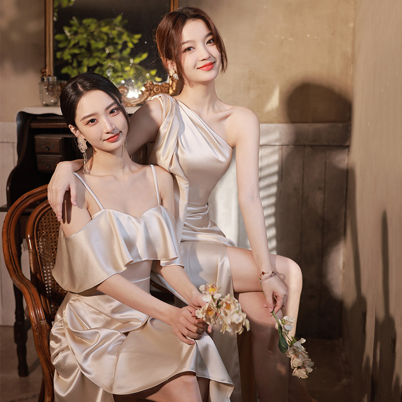 sachin and babi light blue dress Women's Maxi Dress Sheath Dress Elegant Stylish Wedding Party Daily Loose  Fit Solid Color Short Sleeve V Neck Champagne Summer 2026