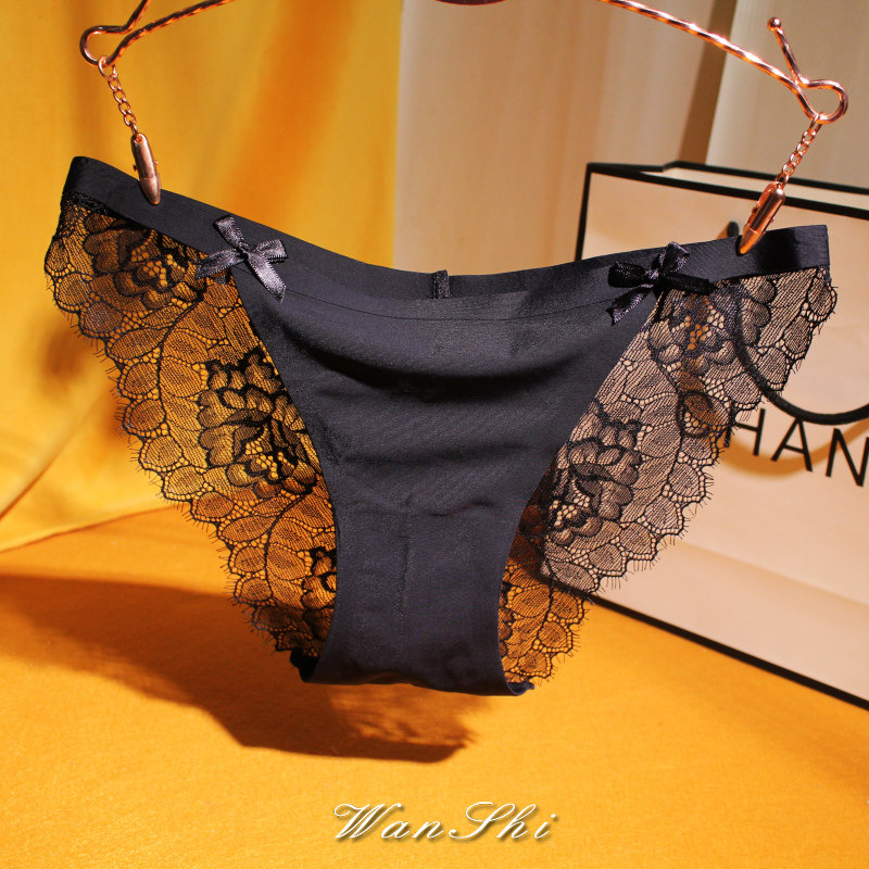 (QUALITY IS PARTICULARLY GOOD) SKINLESS ICE SILK UNDERPANTS SEXY LACE SEXUAL APOLOGETIC New 2021 Exploits Fashion
