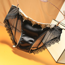 High-end▲temperament▲Sexy lace panties female mesh seduction transparent confusion briefs incognito ladies