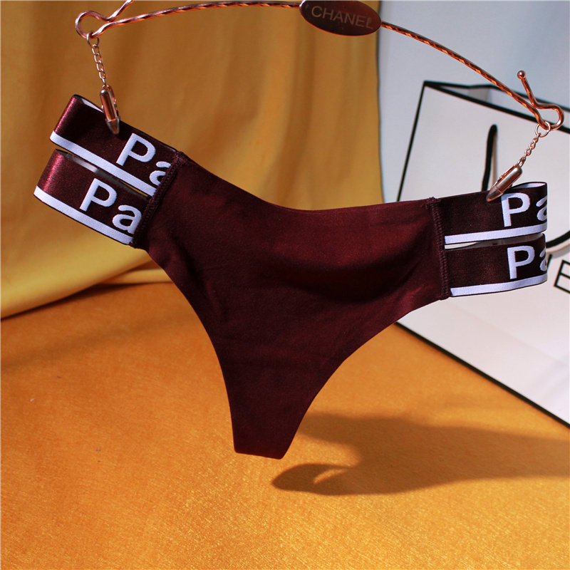 Good stock Actin Active Printing and Texture Grinders Ice Silk and American Tiny Underwear Letters Lady Sexy Little T Pants