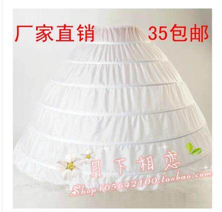 Increase bridal wedding dress show 6 steel ring skirt support bride wedding performance show skirt support custom